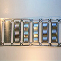 Progressive die strip- Header- Aluminum